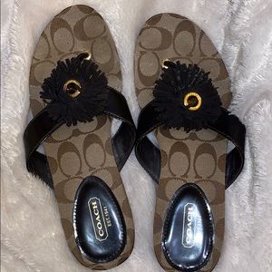 Coach flip flops